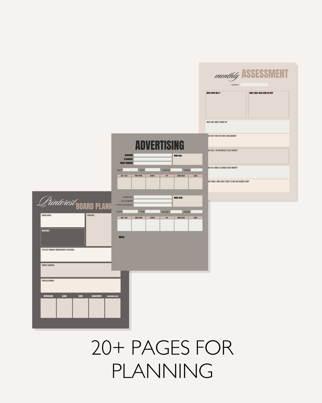 Social Media & Marketing Planner
