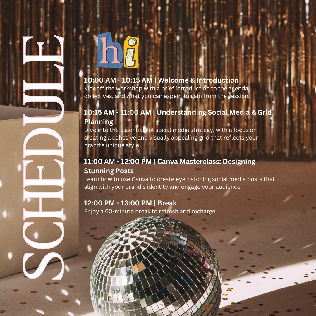 Social Media Workshop: Shine Bright This Holiday Season! 07.11.2024
